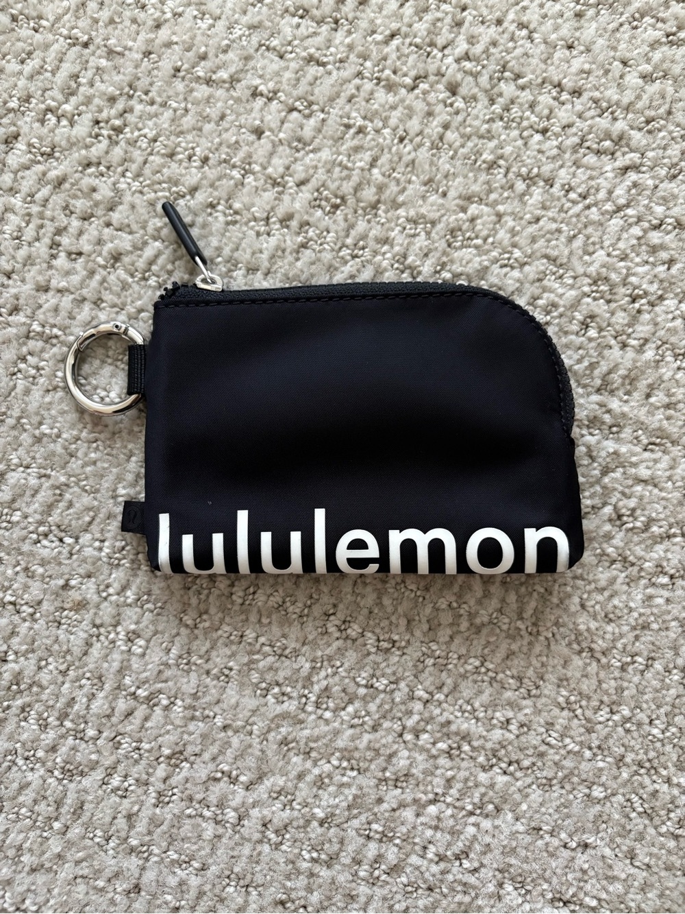 lululemon athletica Black Zip Card & Coin Pouch